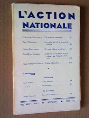 L'Action nationale, vol. XXIV, no 3, novembre 1944