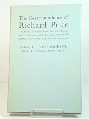 Seller image for The Correspondence of Richard Price: Volume I: July 1748-March 1778 for sale by PsychoBabel & Skoob Books