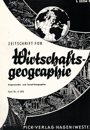 Seller image for Zeitschrift fr Wirtschaftsgeographie. Heft 8, 16. Jahrgang. / Herausgeber: Irmfried Siedentop for sale by Schrmann und Kiewning GbR