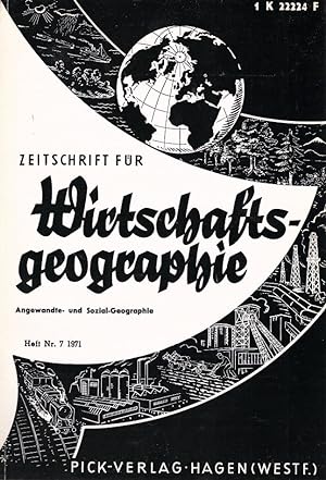 Seller image for Zeitschrift fr Wirtschaftsgeographie. Heft 7, 15. Jahrgang. / Herausgeber: Irmfried Siedentop for sale by Schrmann und Kiewning GbR