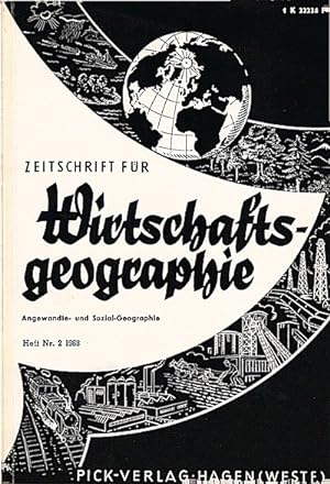 Seller image for Zeitschrift fr Wirtschaftsgeographie. Heft 2, 12. Jahrgang. / Herausgeber: Irmfried Siedentop for sale by Schrmann und Kiewning GbR