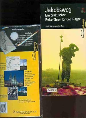 Bild des Verkufers fr Jakobsweg. Ein praktischer Reisefhrer fr den Pilger. Buch und Taschenlandkarten mit Kordel in Plastikhlle zum Verkauf von Antiquariat time