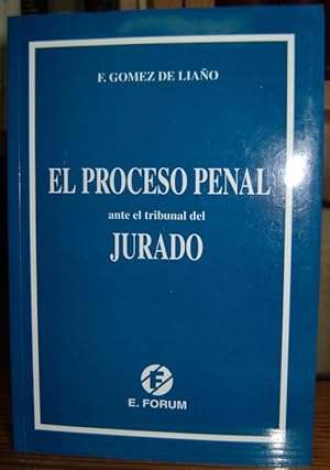 Bild des Verkufers fr EL PROCESO PENAL ANTE EL TRIBUNAL DEL JURADO zum Verkauf von Fbula Libros (Librera Jimnez-Bravo)