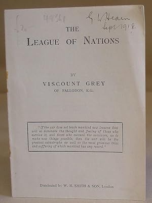 Bild des Verkufers fr The League Of Nations zum Verkauf von Eastleach Books