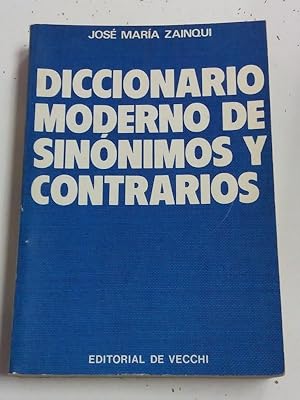 Seller image for Diccionario moderno de sinnimos y contrarios for sale by Libros Ambig
