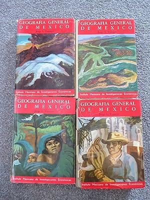 Geografia General de Mexico ( Tomos I, II, III, IV ) Four Volumes