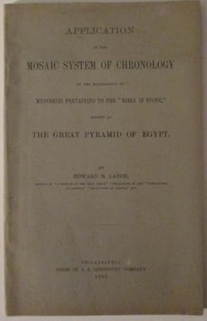 Application of the Mosaic System of Chronology in the Elucidation of Mysteries Pertaining to the ...