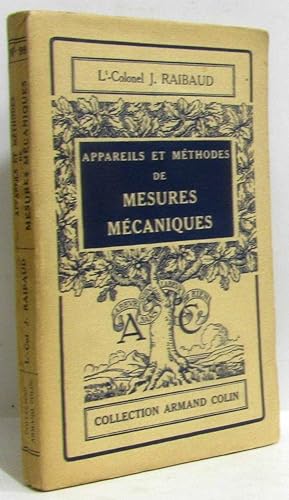 Seller image for Appareils et mthodes de mesures mcaniques for sale by crealivres