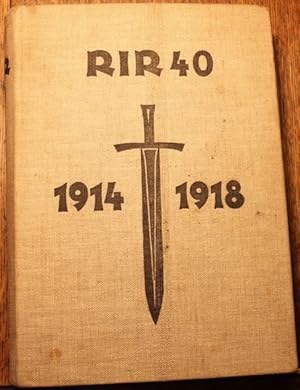 Das Reserve-Infanterie-Regiment 40 im Weltkrieg