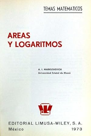 Imagen del vendedor de AREAS Y LOGARITMOS. a la venta por Livraria Castro e Silva