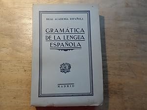 Bild des Verkufers fr Gramatica de la lengua espanol zum Verkauf von Ratisbona Versandantiquariat