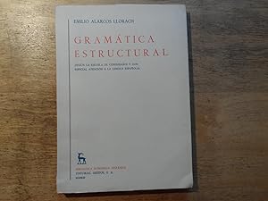 Imagen del vendedor de Gramatica estructural - Biblioteca romanica hispanica 3 a la venta por Ratisbona Versandantiquariat