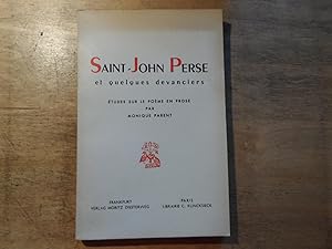 Imagen del vendedor de Saint-John Perse et quelques devanciers a la venta por Ratisbona Versandantiquariat