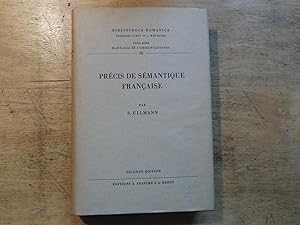 Immagine del venditore per Precis de semantique francaise - Bibliotheca Romanica IX venduto da Ratisbona Versandantiquariat