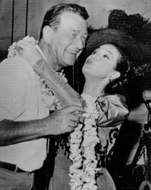 John Wayne and Dorothy Lamour