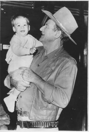 John Wayne with his grandson