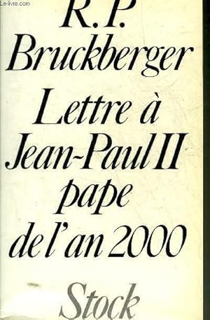 Seller image for LETTRE A JEAN PAUL II PAPE DE L'AN 2000 + ENVOI DE L'AUTEUR. for sale by Le-Livre