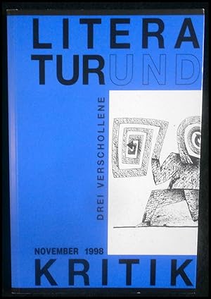 Image du vendeur pour Literatur und Kritik: Drei Verschollene November 1998 mis en vente par ANTIQUARIAT Franke BRUDDENBOOKS
