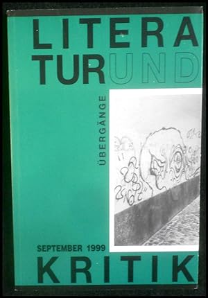Image du vendeur pour Literatur und Kritik: bergnge September 1999 mis en vente par ANTIQUARIAT Franke BRUDDENBOOKS