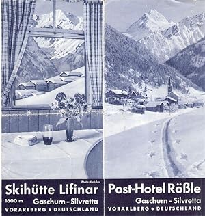 Post-Hotel Rößle, Skihütte Lifinar. Gaschurn - Silvretta, Vorarlberg, Deutschland.