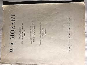 Image du vendeur pour W.A. Mozart Sonaten fr Klarviet und Violine, Band II - mis en vente par H&G Antiquarian Books