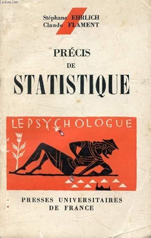 Imagen del vendedor de PRECIS DE STATISTIQUE (Le Psychologue) a la venta por Le-Livre