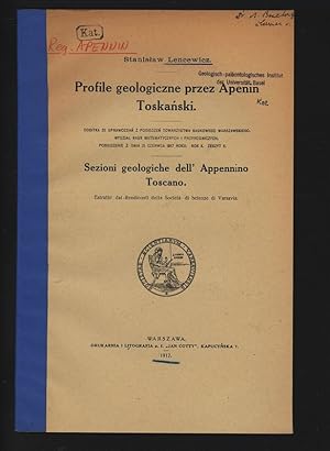 Bild des Verkufers fr Profile geologiczne przez Apenin Toskanski. Sezioni geologiche dell  Appennino Toscano. Estratto dai Rendiconti della Societ di Sclenze di Varsavia. zum Verkauf von Antiquariat Bookfarm