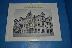 Amtsgebäude der Sparcasse in Steyr. (Architekt: Anton Gürlich in Wien) // Druck nach einer Fotogr...