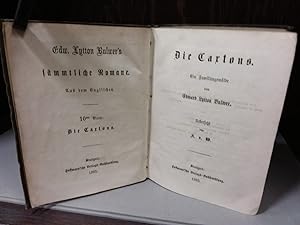 Seller image for Edw. Lytton Bulwer's smmtliche Romane. 10ter Band: Die Cartons - Ein Familiengemlde. Aus dem Engl. bers. von A. v. W. for sale by Kepler-Buchversand Huong Bach