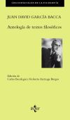 Seller image for Antologa de textos filosficos for sale by Agapea Libros