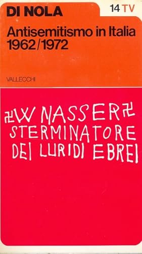 Bild des Verkufers fr Antisemitismo in Italia 1962-1972 zum Verkauf von Librodifaccia