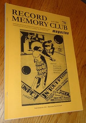 Record Memory Club Magazine, n°70