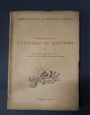 BIBLIOTECA CATÁLOGO DE MATERIAS