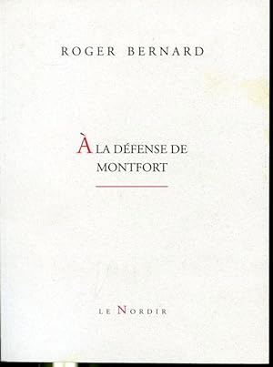 Seller image for  la dfense de Montfort for sale by Librairie Le Nord