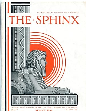 Image du vendeur pour The Sphinx, an Independent Magazine for Magicians, August 1932, Vol. XXXI, No. 6 mis en vente par Centurybookstwo