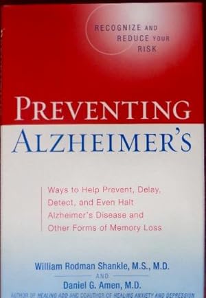 Image du vendeur pour Preventing Alzheimer's mis en vente par Canford Book Corral