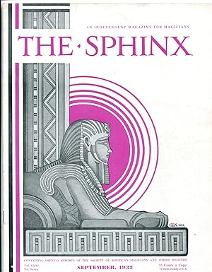 Seller image for The Sphinx, an Independent Magazine for Magicians, September 1932, Vol. XXXI, No. 7 for sale by Centurybookstwo