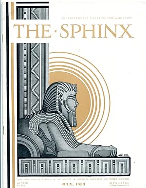 Image du vendeur pour The Sphinx, an Independent Magazine for Magicians, July 1933, Vol. XXXII, No. 5 mis en vente par Centurybookstwo