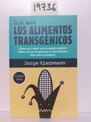 Imagen del vendedor de QUE SON LOS TRANSGENICOS a la venta por Librera Circus