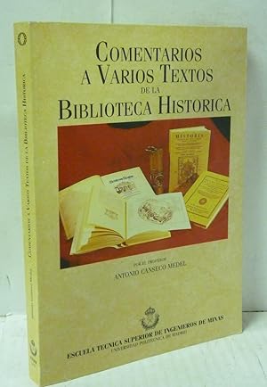 Imagen del vendedor de COMENTARIOS A VARIOS TEXTOS DE LA BIBLIOTECA HISTORICA a la venta por LIBRERIA  SANZ