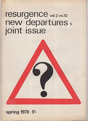 Bild des Verkufers fr Resurgence, Volume 2, Number 12 / New Departures 5 (Spring 1970) zum Verkauf von Philip Smith, Bookseller