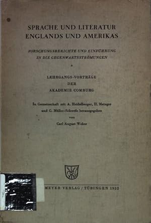 Immagine del venditore per Sprache und Literatur Englands und Amerikas: Forschungsberichte und Einfhrung in die Gegenwartsstrmungen. venduto da books4less (Versandantiquariat Petra Gros GmbH & Co. KG)