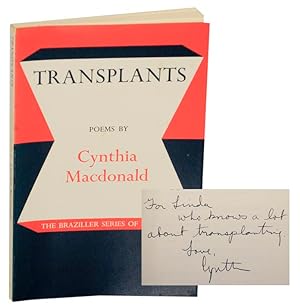 Bild des Verkufers fr Transplants: Poems (Signed First Edition) zum Verkauf von Jeff Hirsch Books, ABAA