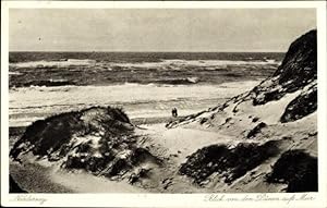 Bild des Verkäufers für Ansichtskarte / Postkarte Norderney in Ostfriesland, Blick von den Dünen aufs Meer, Wellengang zum Verkauf von akpool GmbH