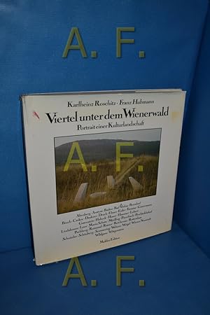 Bild des Verkufers fr Viertel ober dem Wienerwald, Portrait einer Kulturlandschaft zum Verkauf von Antiquarische Fundgrube e.U.