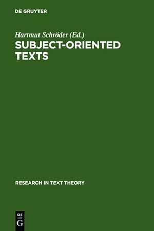 Subject oriented texts : Languages for special purposes and text theory. Research in text theory ...