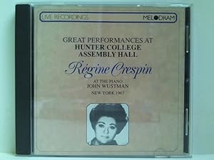 Immagine del venditore per Great Performances At Hunter College Assembly Hall: Regine Crespin. New York 1967 venduto da ABC Versand e.K.