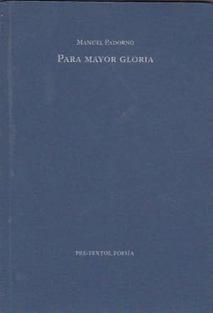 Seller image for Para mayor gloria for sale by LIBRERA GULLIVER