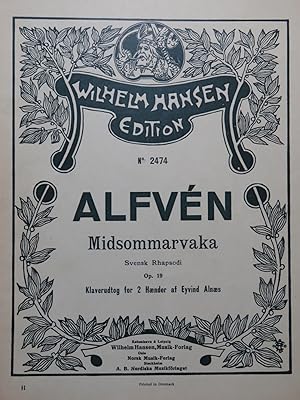 Seller image for ALFVN Hugo Midsommarvaka Piano 1925 for sale by partitions-anciennes