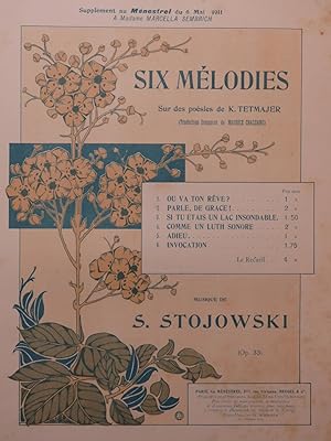 Image du vendeur pour STOJOWSKI Sigismund Parle de grace ! Chant Piano 1911 mis en vente par partitions-anciennes